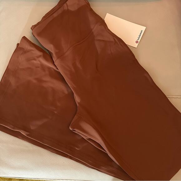 Lululemon Groove Pant Burnt Orange Flare Super High Rise Nulu Yoga Pants NWT - Picture 1 of 4